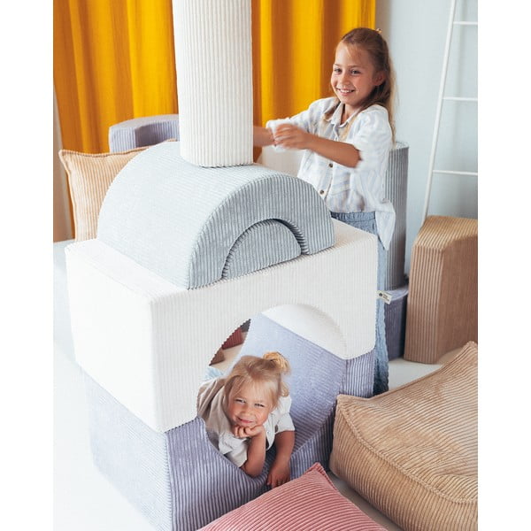 Menčestrové penové ihrisko v mentolovej farbe 75x49x37 cm Rainbow Montessori – Wigiwama-image-3