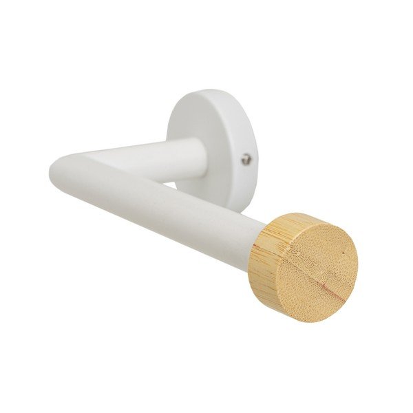 Biely nástenný kovový držiak na toaletný papier – Casa Selección-image-2