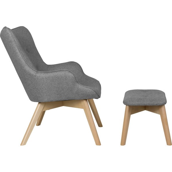 Sivé kreslo s podnožkou Niko – Ropez-image-3