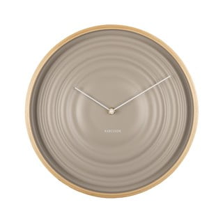 Béžové nástenné hodiny Karlsson Ribble, ø 31 cm