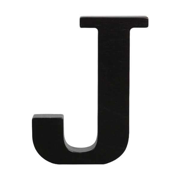 Čierne drevené písmeno Typoland J