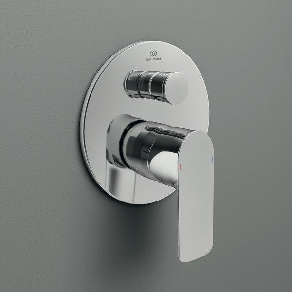 Vaňová podomietková batéria v lesklo striebornej farbe Connect Air – Ideal Standard-image-2