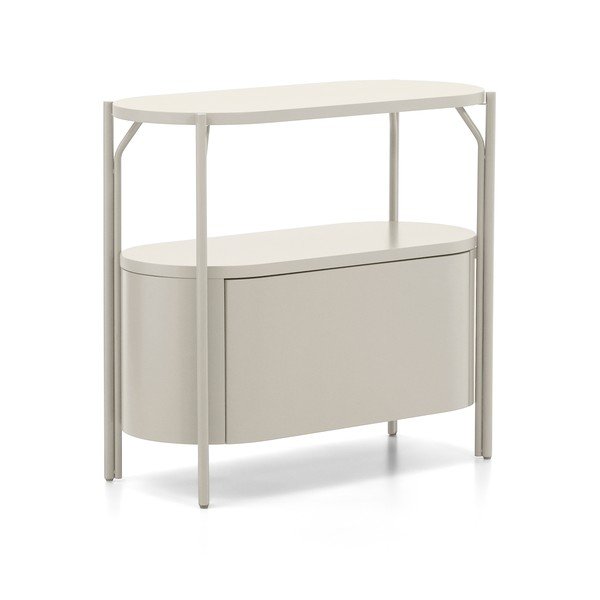 Biela skrinka pod umývadlo 90x81 cm Arely – Kave Home-image-2