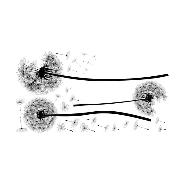Sada samolepiek na stenu Ambiance Flying Dandelions-image-1