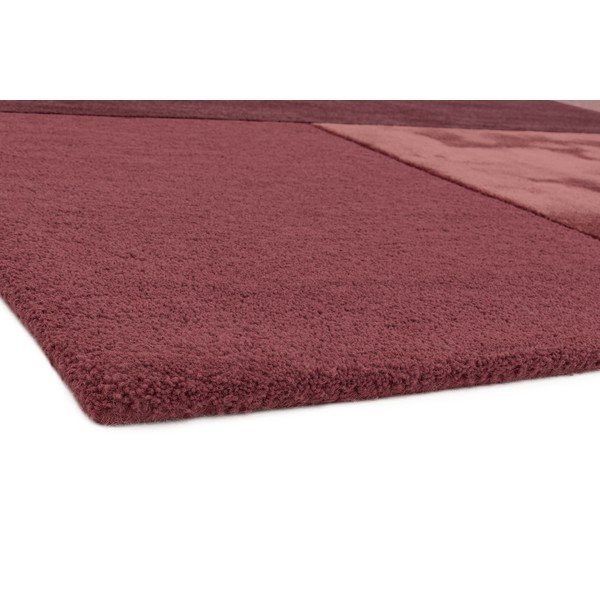 Tmavoružový koberec Asiatic Carpets Tate Tonal Textures, 120 x 170 cm-image-1