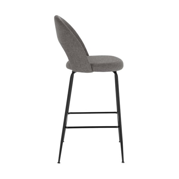 Sivé barové stoličky v súprave 4 ks (výška sedadla 63 cm) Mahalia – Kave Home-image-3