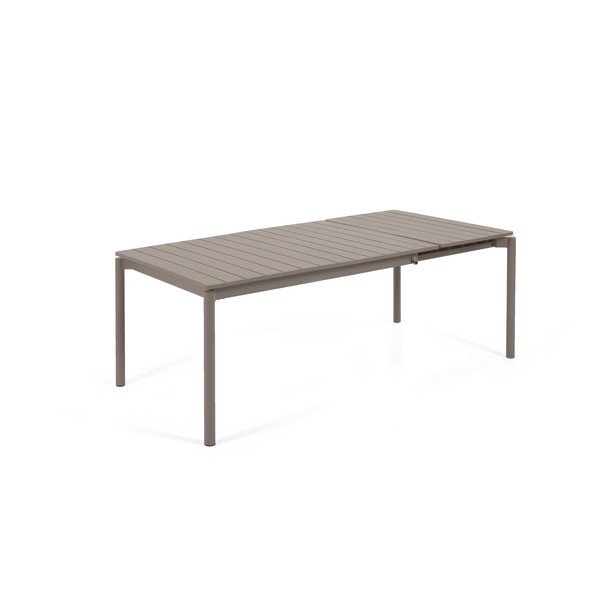 Hnedý hliníkový záhradný stôl Kave Home Zaltana, 140 x 90 cm-image-2