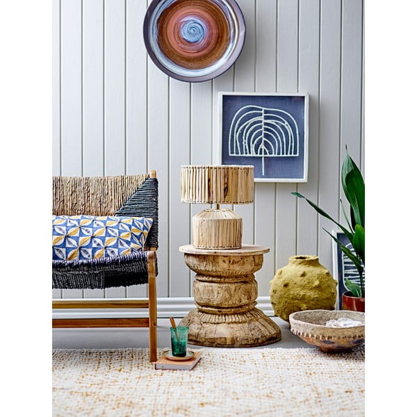 Čierno-hnedé kreslo s výpletom Grant - Bloomingville-image-1