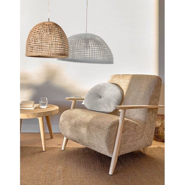 Tienidlo z morskej trávy v prírodnej farbe ø 49 cm Cynara - Kave Home-image-1