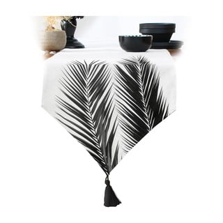 Čierno-béžový behúň na stôl 140x45 cm - Minimalist Cushion Covers