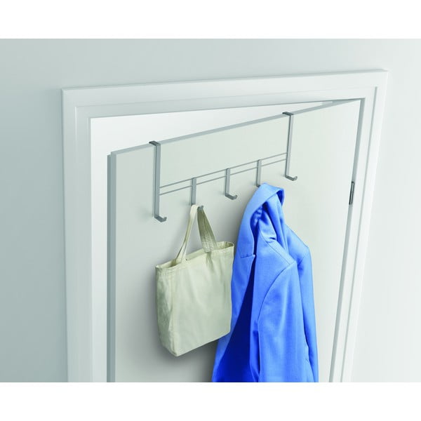 Kovový vešiak na dvere v striebornej farbe 38 cm – Metaltex-image-1