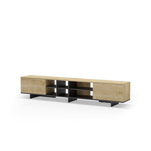 TV stolík v dekore duba v prírodnej farbe 230x44 cm Cequoia – Marckeric-image-3