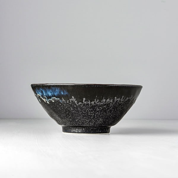 Čierna keramická miska na udon Mij Matt, ø 20 cm-image-1