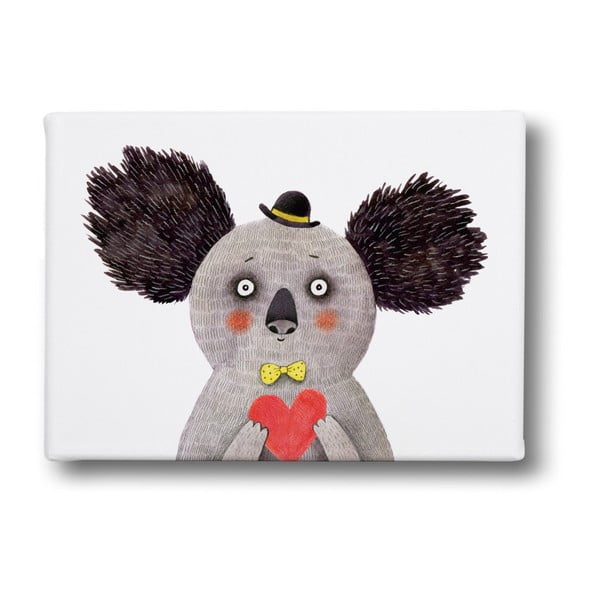 Obraz Mr. Little Fox Koala in Love