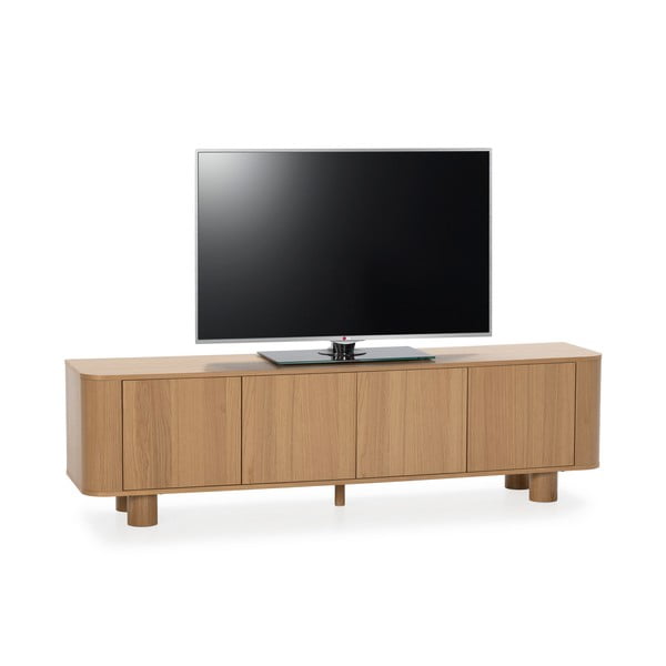 TV stolík v dekore duba v prírodnej farbe 180x50,5x40 cm Padoc – MOME-image-4