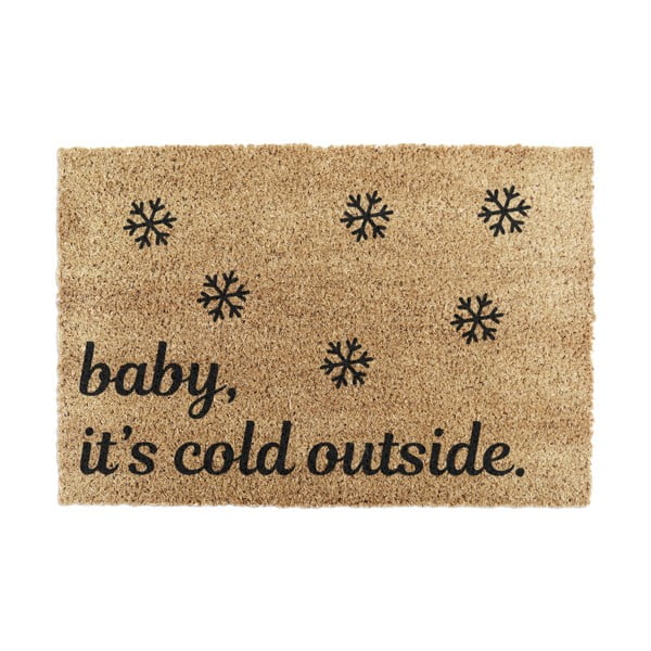 Rohožka s vianočným motívom z kokosového vlákna 40x60 cm Baby It's Cold Outside – Artsy Doormats