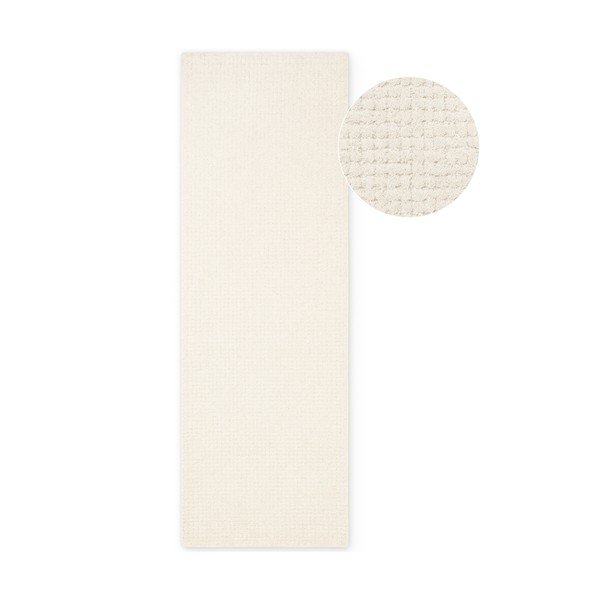 Krémovobiely vlnený behúň 80x250 cm Eloise – Hanse Home