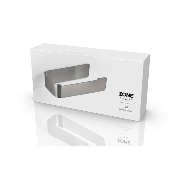 Nástenný držiak na toaletný papier z nehrdzavejúcej ocele v matne striebornej farbe Ume – Zone-image-3