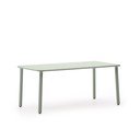 Oceľový záhradný jedálenský stôl 90x180 cm Brai – Kave Home