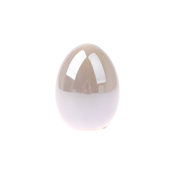 Keramická dekorácia v tvare vajca Dakls, výška 8 cm