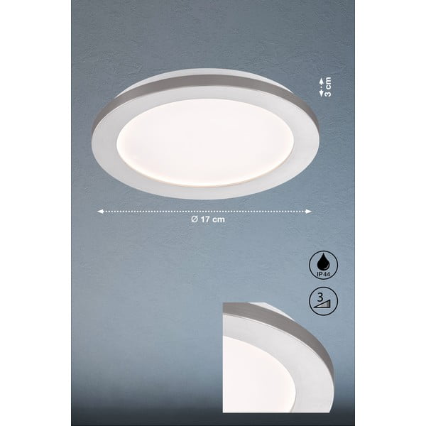 LED stropné svietidlo v striebornej farbe Gotland – Fischer &amp; Honsel-image-3