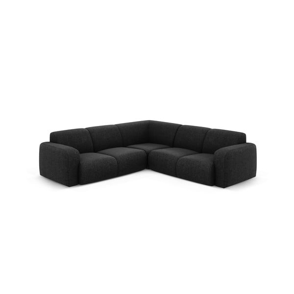 Čierna rohová pohovka (variabilná/do L) Molino – Micadoni Home-image-2