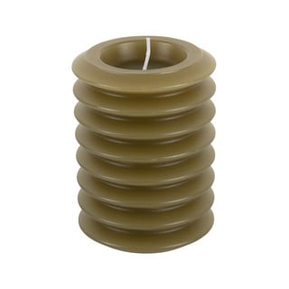 Svetlozelená sviečka PT LIVING Layered, výška 10 cm
