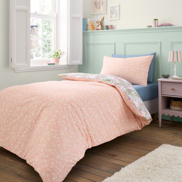 3-dielna bavlnená detská obliečka na dvojlôžko 200x200 cm Meadow Bunnies – Belle & Boo-image-3