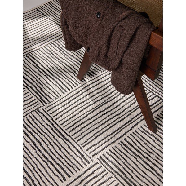 Čierny/krémovobiely vnútorný a vonkajší koberec 200x300 cm Haringey Nightingale – Ted Baker-image-3