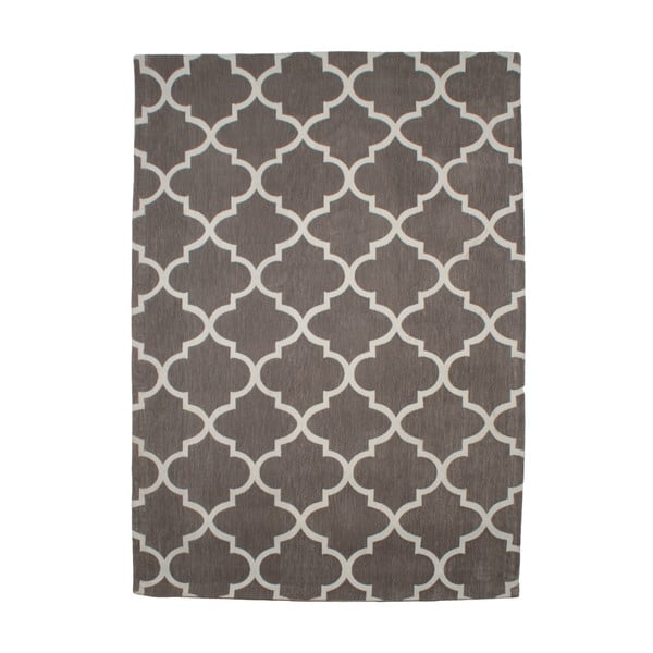 Bavlnený koberec Boho Grey/White, 150x210 cm