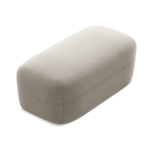 Béžová zamatová podnožka Moana – Makamii-image-2