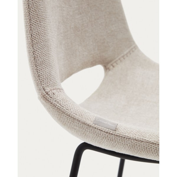 Béžová barová stolička (výška sedadla 65 cm) Zahara – Kave Home-image-1