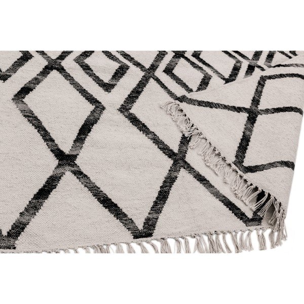 Béžovo-čierny koberec Asiatic Carpets Hackney Diamond, 120 x 170 cm-image-3