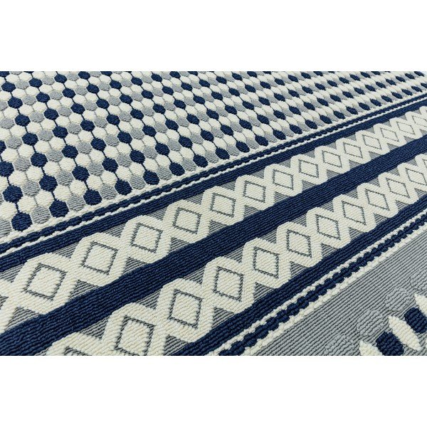 Modro-biely koberec Asiatic Carpets Antibes Geometric, 160 x 230 cm-image-1