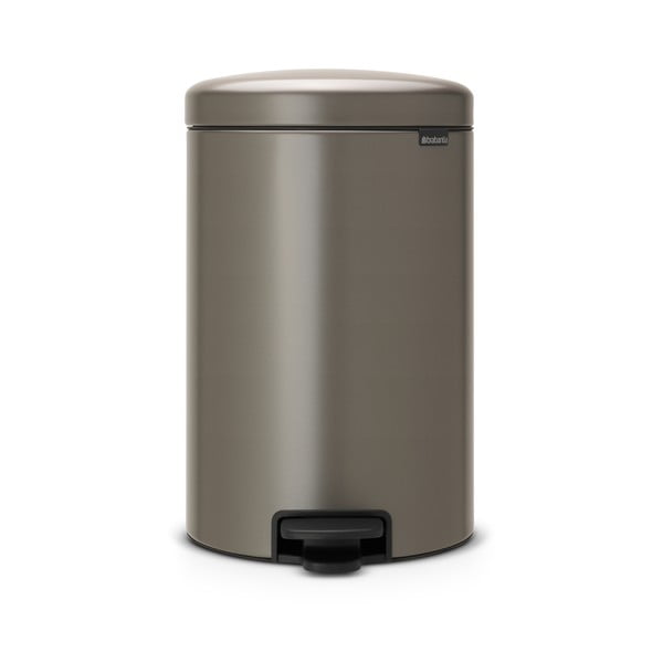 Sivý pedálový oceľový odpadkový kôš 20 l NewIcon – Brabantia-image-4