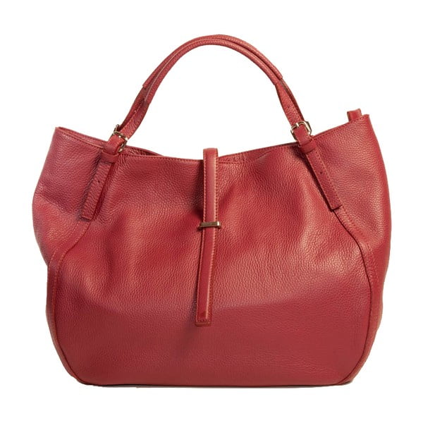Tmavočervená kabelka z pravej kože Andrea Cardone Luca
