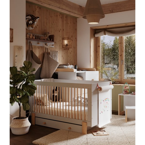 Svetlosivá zásuvka pod detskú posteľ 70x140 cm Cube - Pinio-image-4