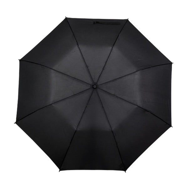 Čierny skladací dáždnik Ambiance Minimalistic, ⌀ 123 cm