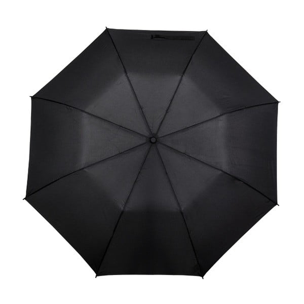 Čierny skladací dáždnik Ambiance Minimalistic, ⌀ 123 cm