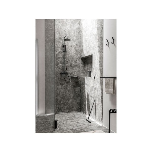 Čierny dvojitý vešiak na uteráky Zone Rim, šírka 44 cm-image-1