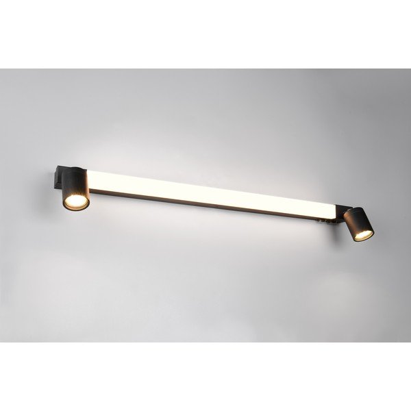 Matne čierne LED nástenné svietidlo Enrico – Trio-image-2