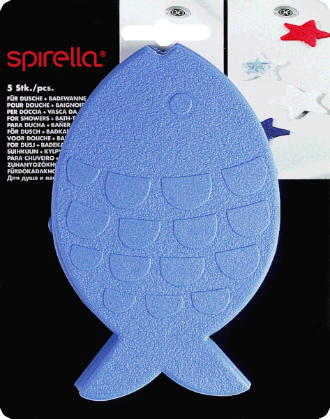 Detské protišmykové podložky v súprave 5 ks do vane 16x10,5 cm Globefish – Spirella-image-2