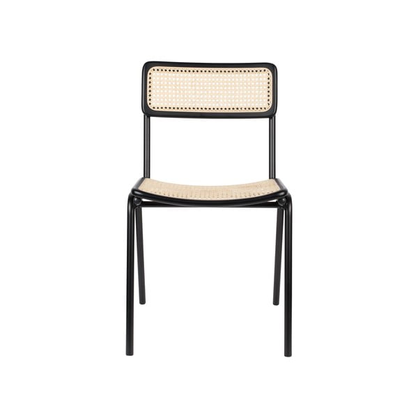 Čierne ratanové jedálenské stoličky v súprave 2 ks Jort - Zuiver-image-3