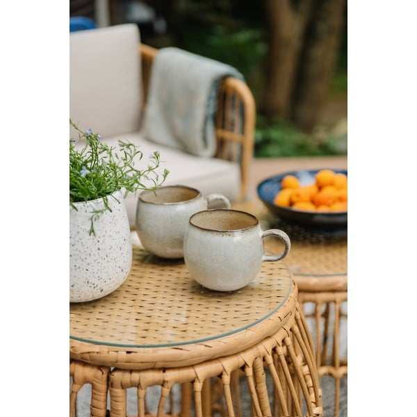 Okrúhly záhradný odkladací stolík z umelého ratanu ø 55,5 cm Vistdal - Bonami Essentials-image-1