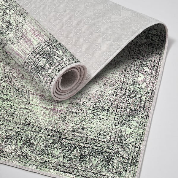 Zeleno-sivé kúpeľňové predložky v súprave 2 ks 60x100 cm – Foutastic-image-2