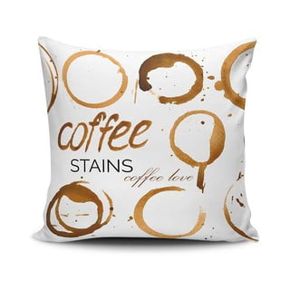 Vankúš Coffee Stains, 45 × 45 cm