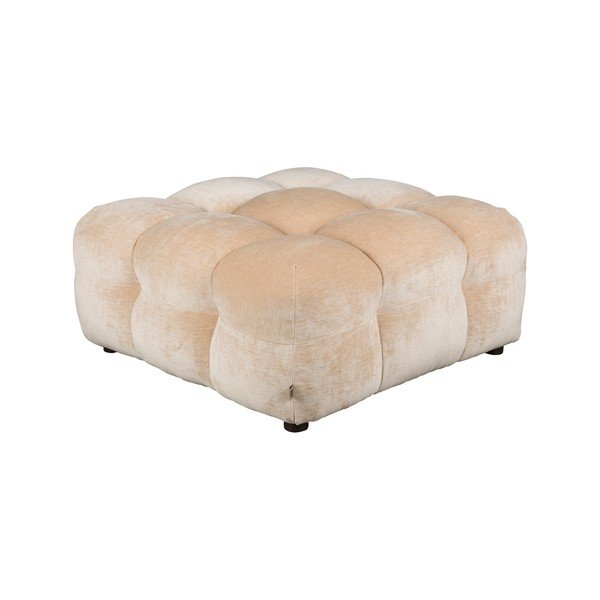 Béžová zamatová modulárna podnožka Hackman – Dutchbone-image-2