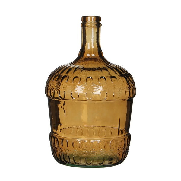 Hnedá sklenená váza Mica Diego, 30 x 18 cm
