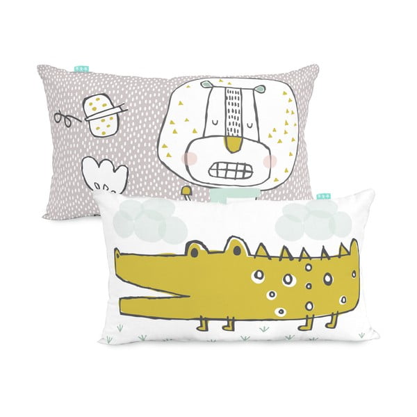 Bavlnená obojstranná obliečka na vankúš Moshi Moshi Best Buddies, 50 × 30 cm-image-2