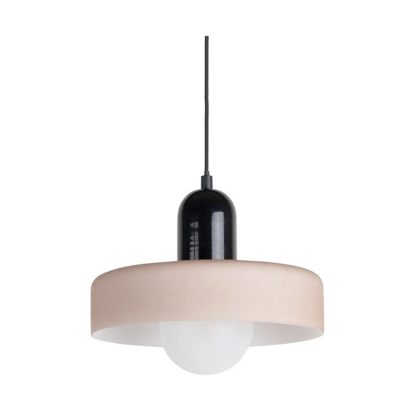 Sivé závesné svietidlo ø 25 cm Opaco Grato – Leitmotiv